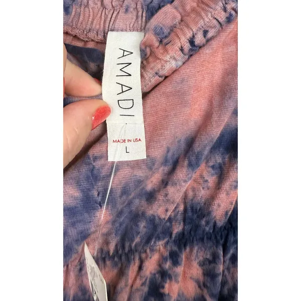 NWT Anthropologie Amadi Strapless Tie Dye Maxi Dress Whimsy Tiered Size‎ Large - Image 3