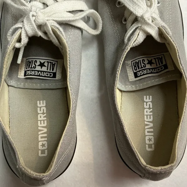 Converse‎ Chuck Taylor All Star Dainty Ox Grey Canvas Sneakers Women 7 - Image 8