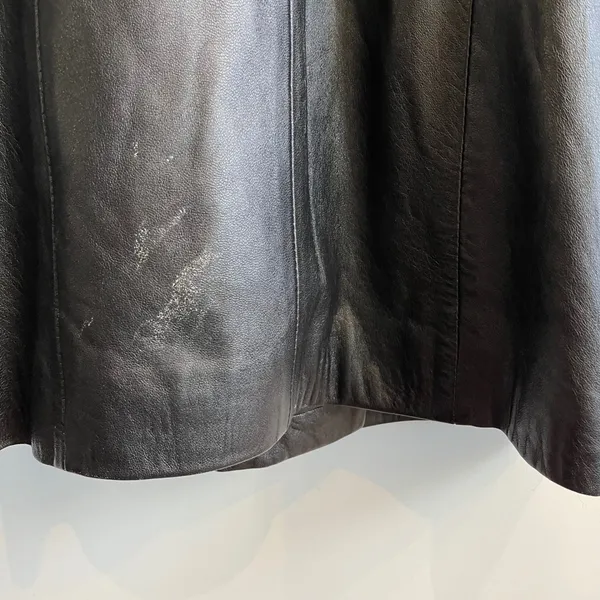 Leather Factory Firenze Italy Womens Black Leather Blazer Jacket Coat Sz 38 US 4 - Image 4