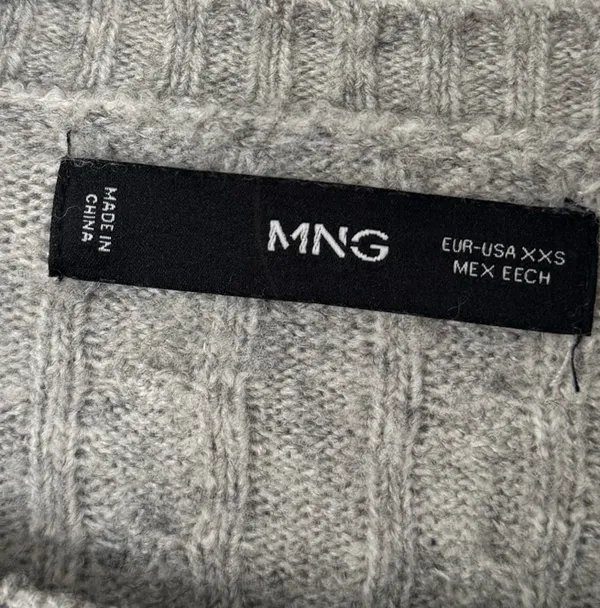 Mango Grey Knit Sweater - Image 3