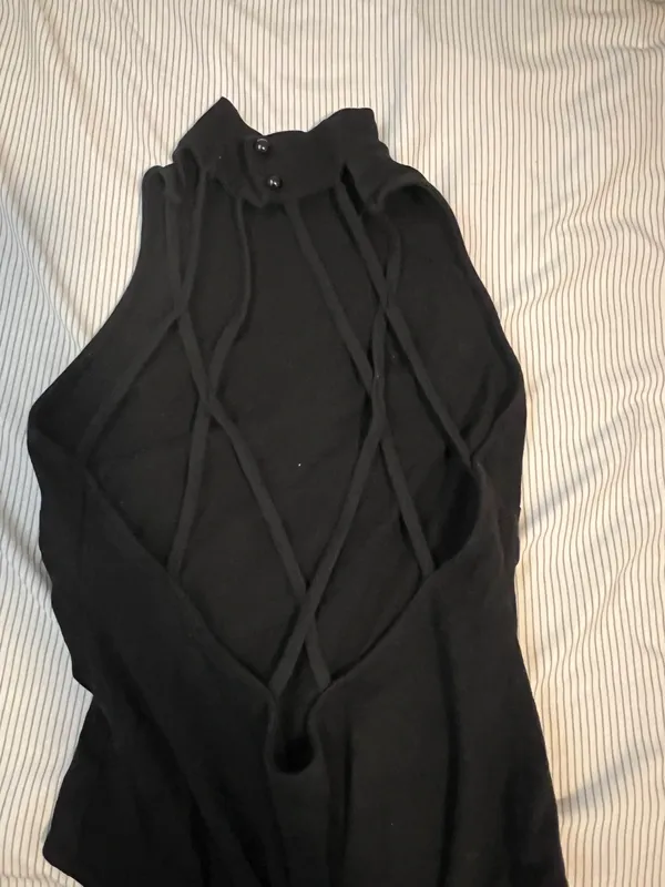 Lulus Black Open Back Bodysuit - Image 2