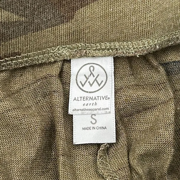 Alternative Earth Camouflage Lightweight Cropped Drawstring Joggers - Image 5