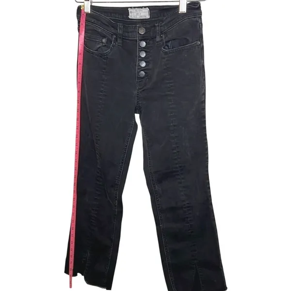 Free‎ People We the Free Washed Black Cropped Denim Size 27 24" inseam EUC - Image 7