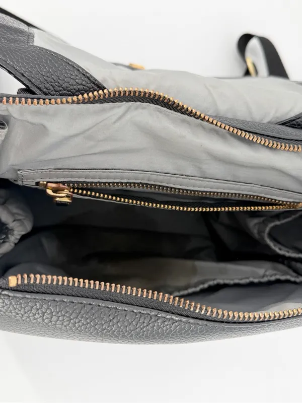 Freshly Picked Classic Diaper Backpack bag Black vegan pebbled leather large - Image 9