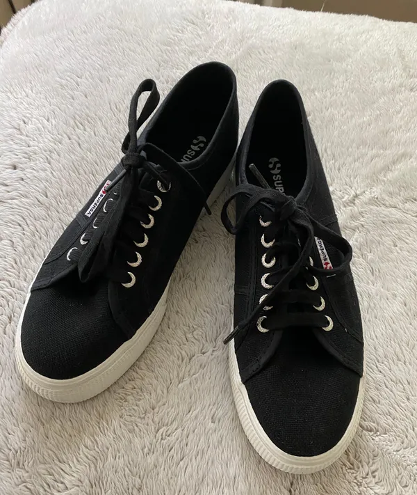 Black  Platform Sneakers - Image 7
