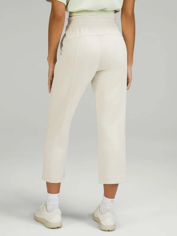 Lululemon Softstreme High-Rise Straight Leg Crop Pants White Opal W6BZXS‎ - Image 3