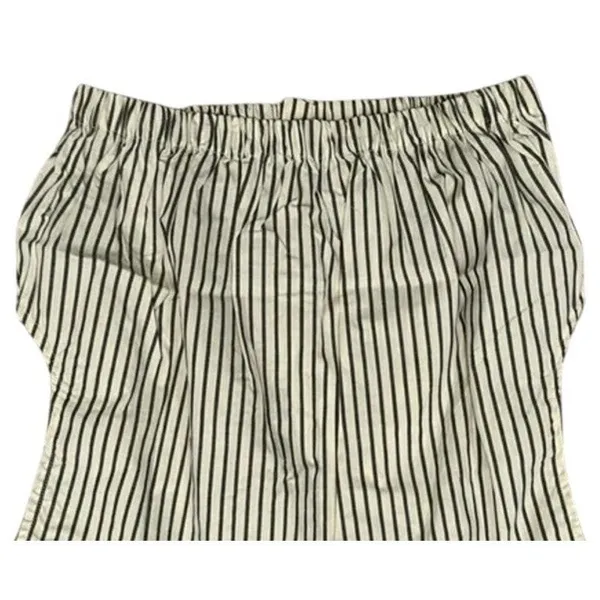 NWT Weworewhat Cropped Sleeveless Popover Shirt Small Antique White Grey Stripe - Image 7