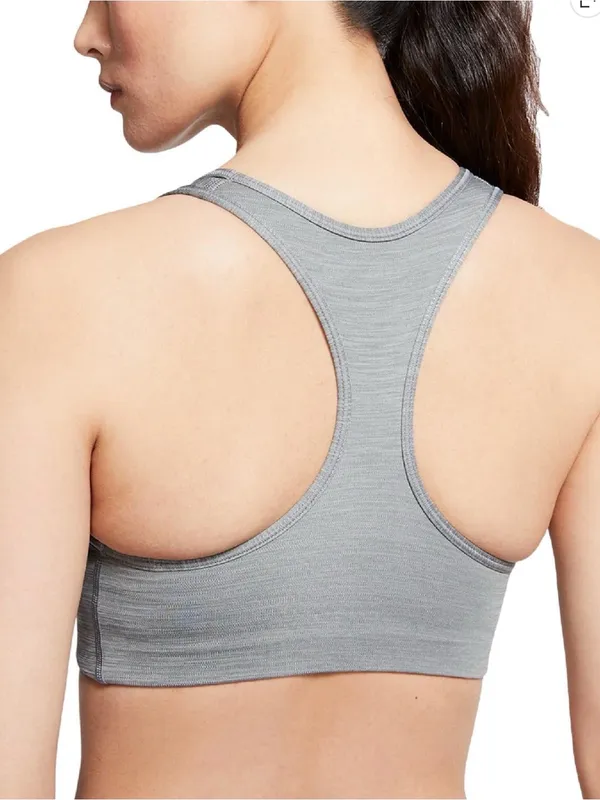 Nike Heather Grey Racerback Sports Bra - Image 2