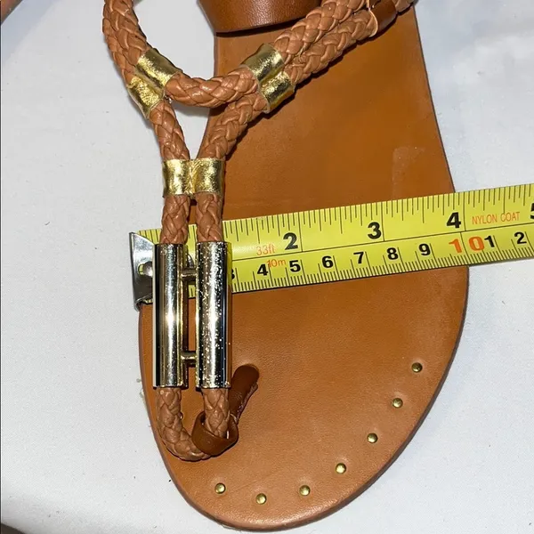 Steve Madden Brown Metallic Sandals - Image 11