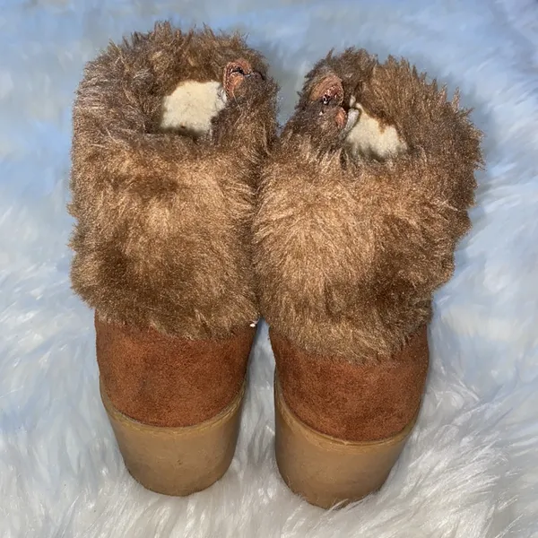 Brown Faux Fur Boots - Image 4