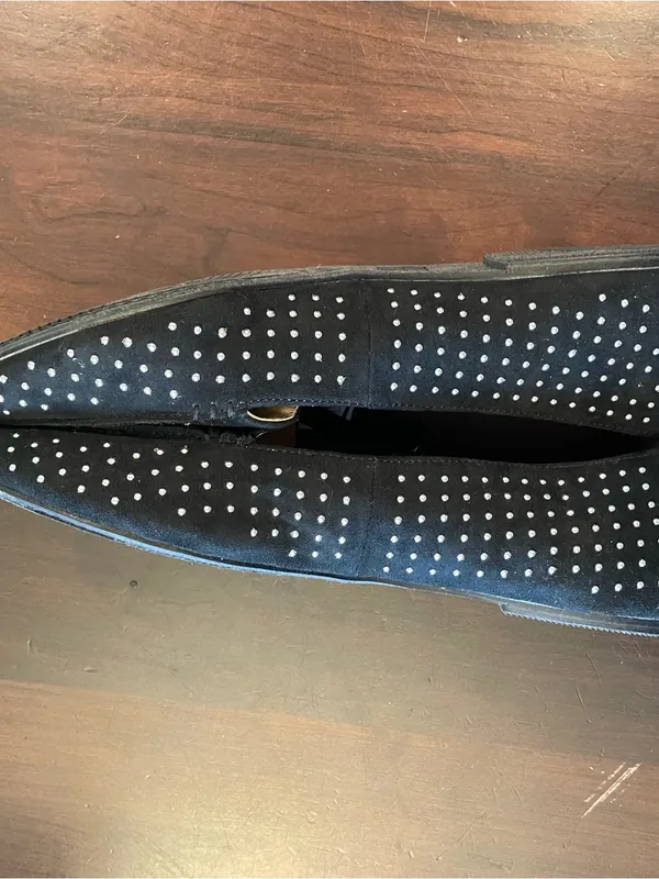 Time & True Flats Studded Women 10 Black Dressy Slip On Casual Pointed Toe - Image 6