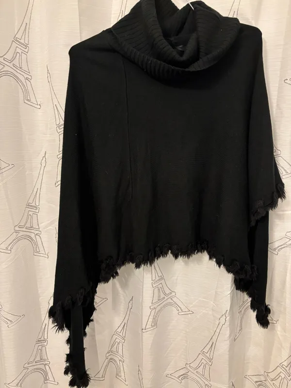 Alfani Poncho extra large fringe trimmings - Image 4