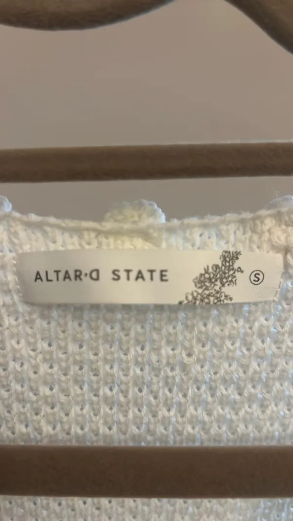 Altar'd State Ivory knit shirt - Image 2