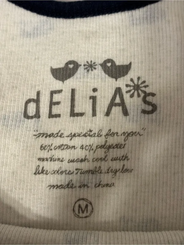 dELiA*s White Tank Sleep Slip with Navy Whale Motif - Image 2