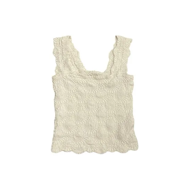 Free People Intimately Love Letter Cami Textured Floral Tank Top SZ S Boho - Image 2