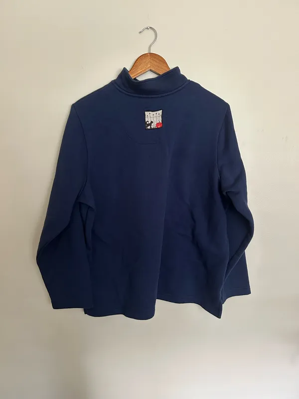 Halloween 1/4 zip Blue Size XL - Image 4