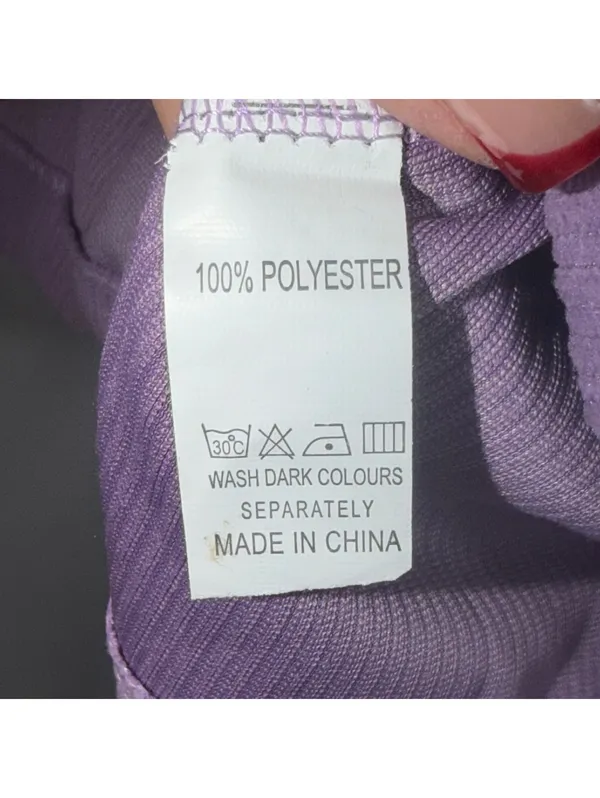 Boutique Purple Corded Quarter Zip Pullover Large NWOT - Image 8