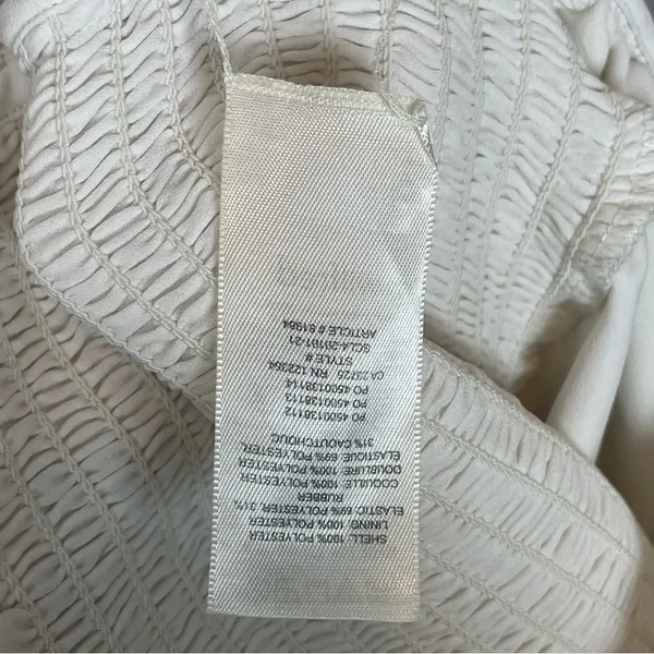 Aritzia Wilfred Ballet Camisole Top White Shirred Smocked Chiffon‎ Size XS Tank - Image 6