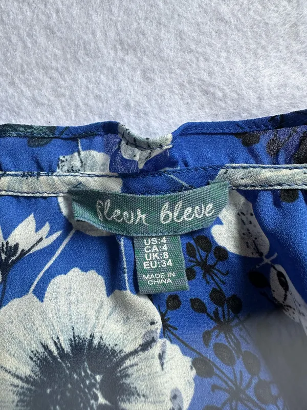 Fleur Bleue Womens Romper Size 4 Jumpsuit Floral One Piece Summer Travel - Image 7
