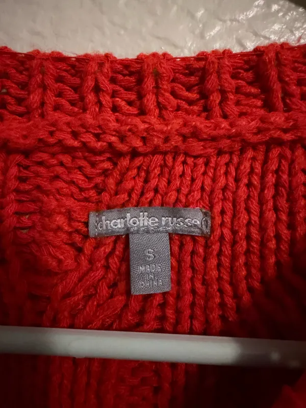 Charlotte Russe Red Sweater - Image 3