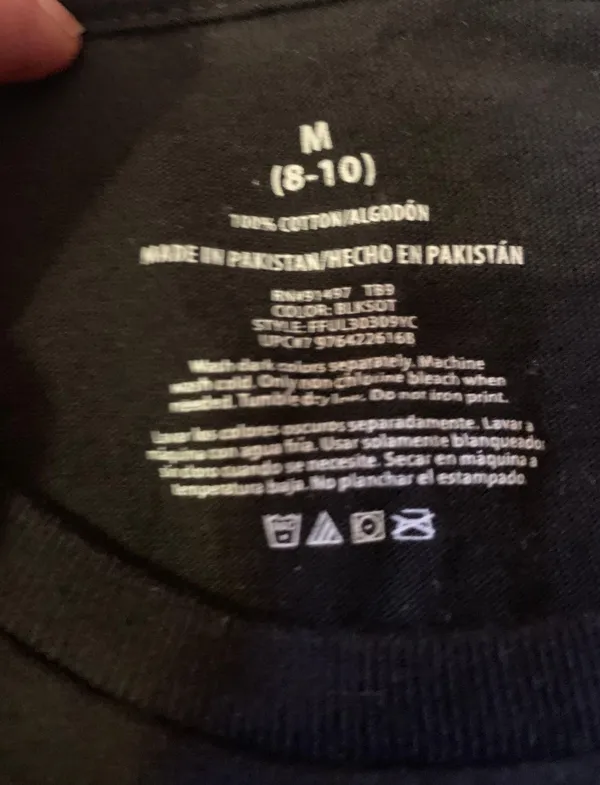 Halloween Graphic Tee Black Size M - Image 2