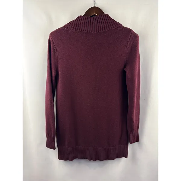 Women’s Market & Spruce Small Burgundy Pullover Sweater - Image 3
