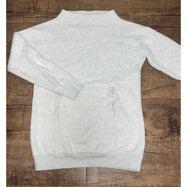 Gymshark mock neck grey sweatshirt - Image 2
