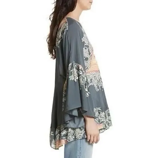 ✨Free People Sunset Dreams Printed Bell-Sleeve Sz Medium Tunic✨ - Image 3