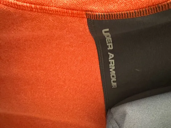 Under Armour Orange and Black Performance Hoodie - Image 2