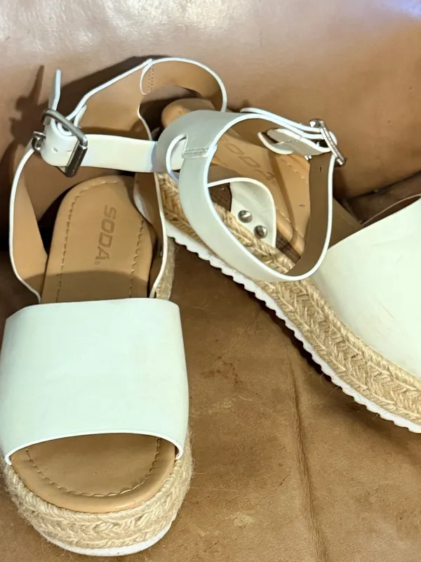 Soda White Sandals - Image 5