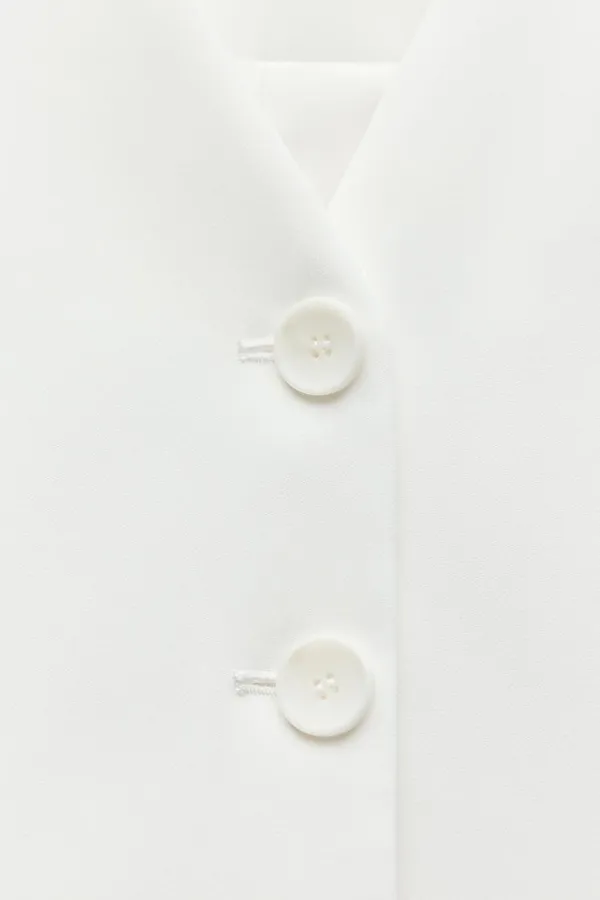 ZARA white vest top sleeveless blazer jacket - Image 11