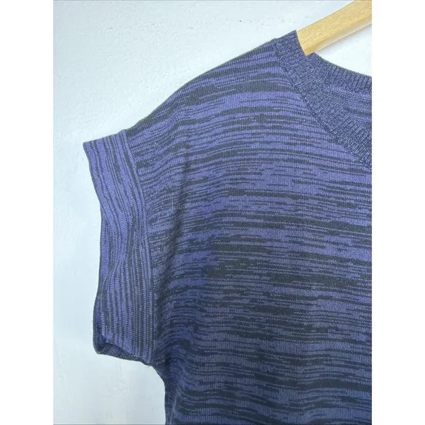 Ann Taylor LOFT Knit sweater Top Women's Medium Crew Neck Blue casual - Image 2