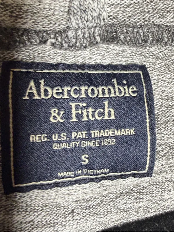 Abercrombie & Fitch Women's Small Gray Hooded Pullover Sweatshirt - Image 5