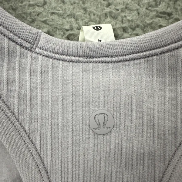 Lululemon Ebb to Street Cropped Racerback Tank Top Faint Lavender Women's 4 - Image 3