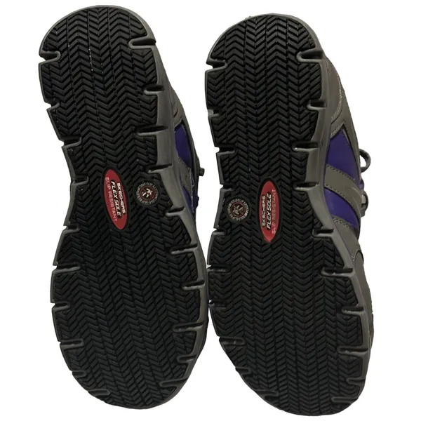Skechers Women's Work Synergy Sandlot (761) Gray/Purple Size 8‎ 1/2 - Image 5