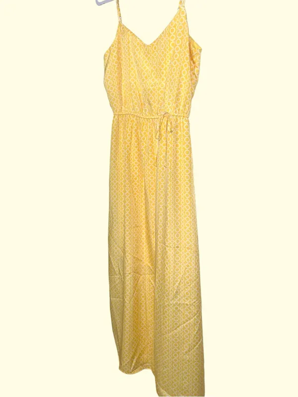 Maurices Yellow Spaghetti-Strap Maxi Dress - Lightweight Summer Style - Image 4
