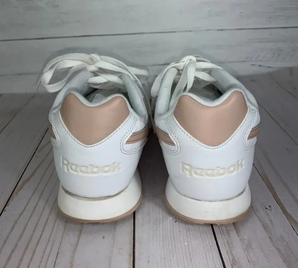 Reebok CL HARMAN RUN S Womens SIZE 10 White/Bare Beige/Pink CN5274 Casual Shoes - Image 4