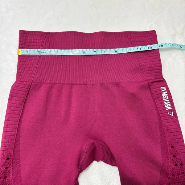 Gymshark Burgundy Performance‎ Leggings Size M - Image 5