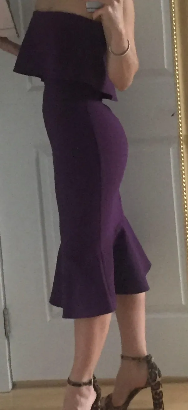 Likely Plum colored strapless dress by size 0 - Image 4