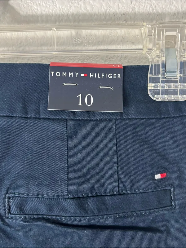 NWT Tommy Hilfiger Navy Straight Leg Chino Pants Size 10 - Image 4