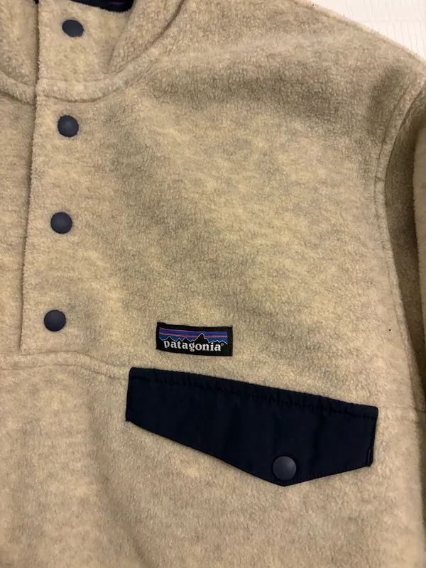 Patagonia Lightweight Fleece Synchilla Snap-T Oatmeal - Image 2