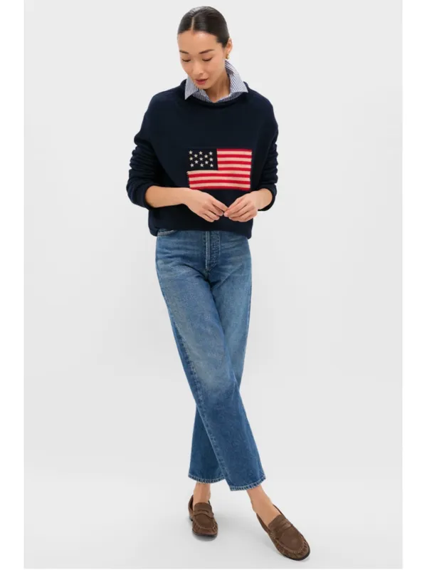TUCKERNUCK Cotton Rollneck Americana Sweater Navy Academia Prep Thick Old Money - Image 6