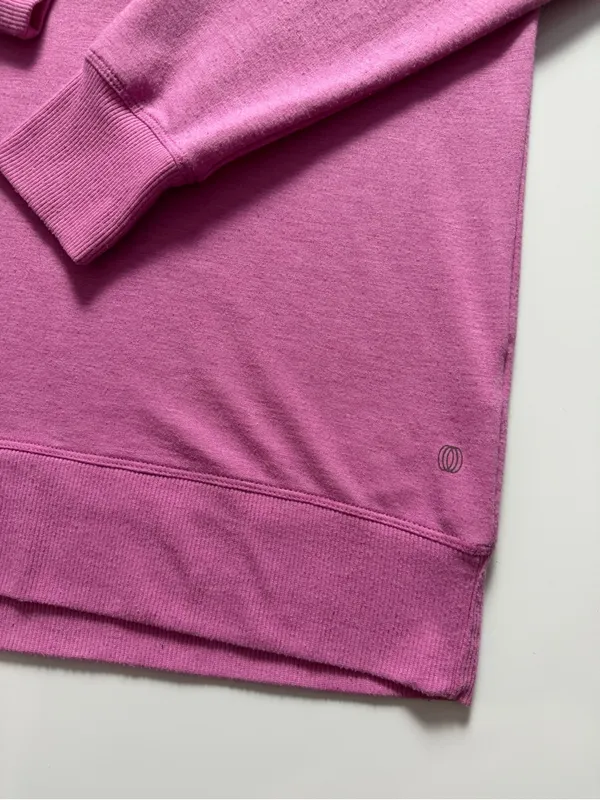 Balance Collection Dana Back Keyhole Pullover Sweatshirt, Pink, Size M - Image 4