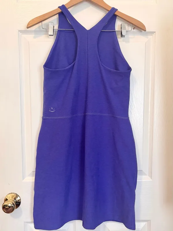 Beyond Yoga Purple Spacedye Refocus Dress Size Medium Athletic Mini Racerback - Image 4