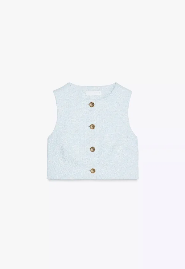 Zara textured button down top  - Image 3