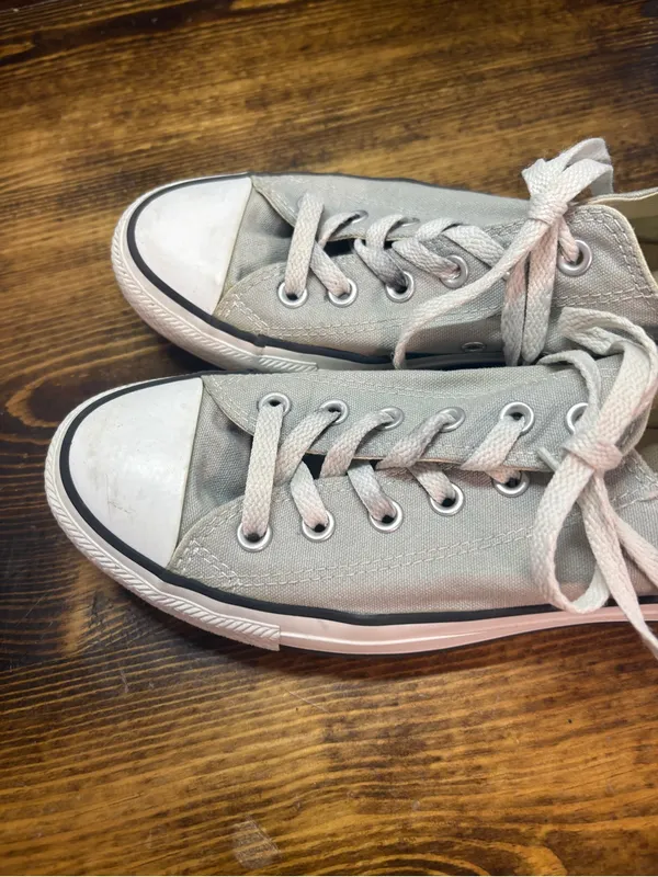 Converse Gray Sneakers W9/M7 - Image 4