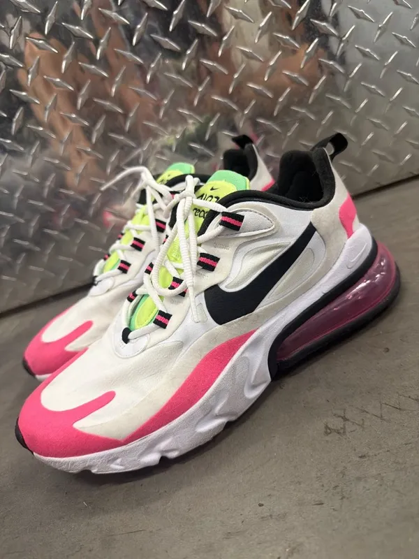 Nike Air Max 270 React Hyper Pink Womens Size 7.5 - Image 4