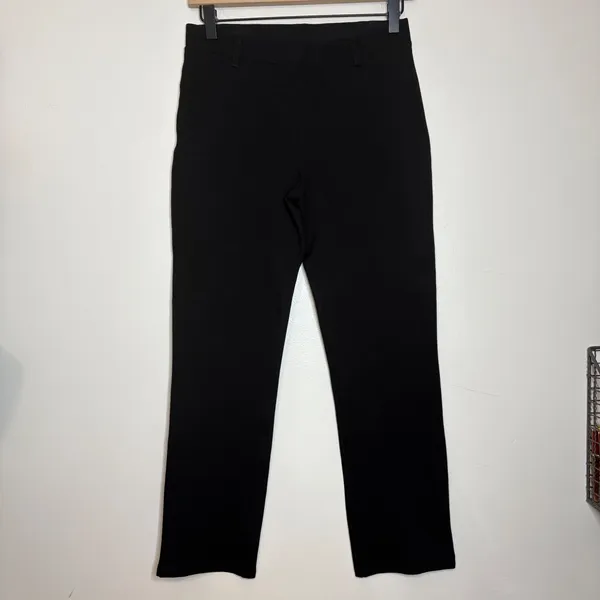 Quince Ultra Stretch Ponte Straight Leg Pants‎ Black Size S - Image 3