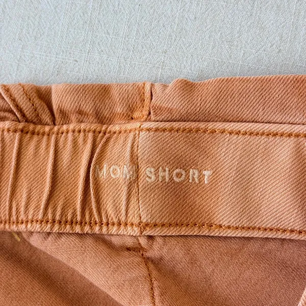American Eagle Mom Shorts Womens 18 Orange Button Fly High Waisted Stretch Twill - Image 9