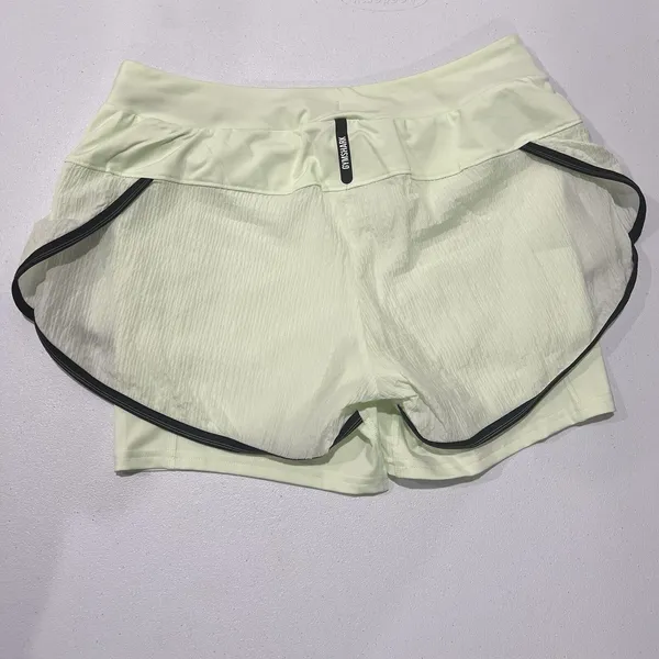 Gymshark womens cucumber Green Drawstring Speed 2 In 1 Athletic Shorts Size‎ M - Image 2